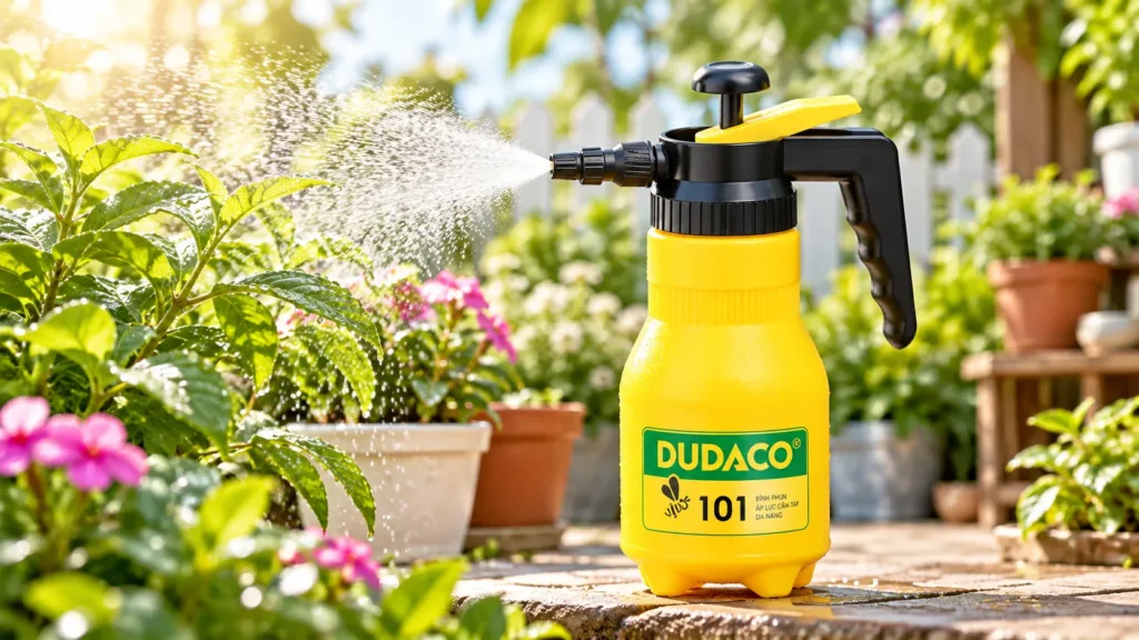 Bình Tưới Cây Áp Suất Dudaco 1L Và 2L Béc Đồng