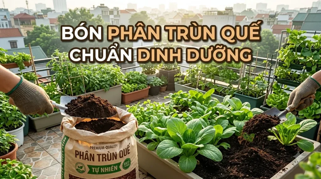 Cách Bón Phân Trùn Quế: Hướng Dẫn Liều Lượng Chuẩn Dinh Dưỡng Rau Sạch Chuẩn Vườn Xanh Sân Thượng