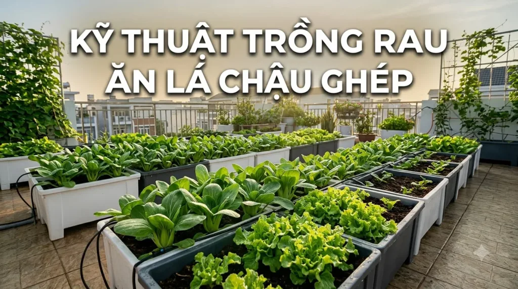 Chậu Ghép Thông Minh 4 Khoang Trồng Rau Sân Thượng: Cấu Tạo, Độ Bền Và Giá Bán Chuẩn Vườn Xanh Sân Thượng