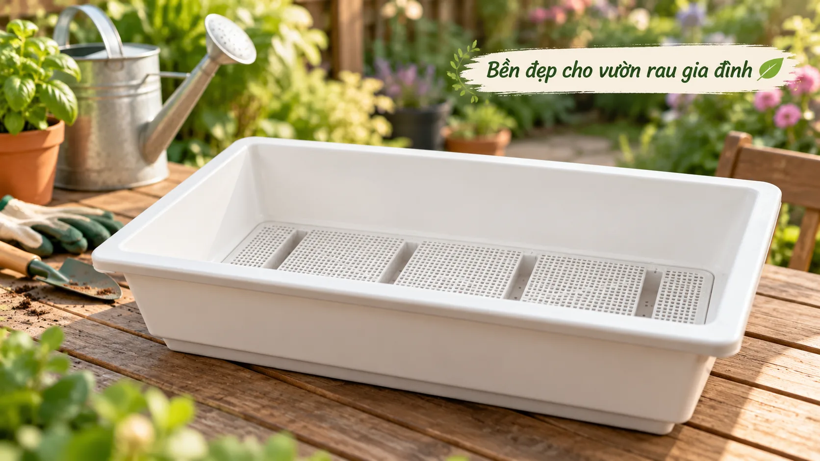 Thực tế kiểm nghiệm độ bền và hiệu quả canh tác với Khay nhựa trồng rau 65x42x16 thông minh