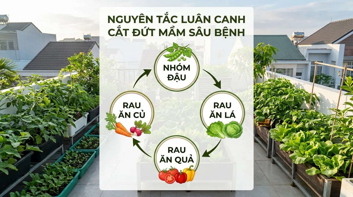 Nguyên tắc luân canh cây trồng cải tạo đất và cắt đứt sâu bệnh hại