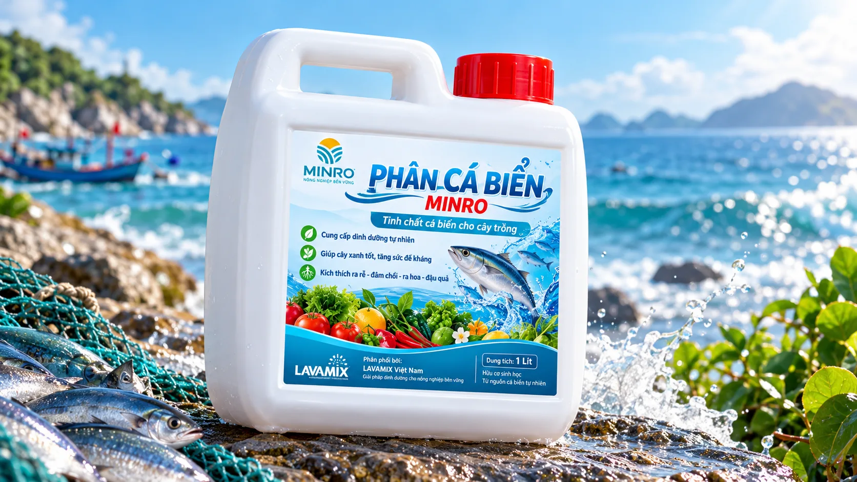 Bảng so sánh định lượng chất lượng của Phân cá biển và rong biển Minro chuẩn Vườn Xanh Sân Thượng