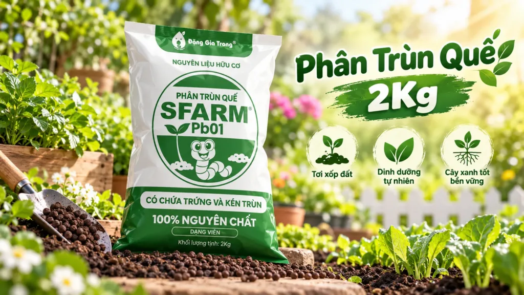 Phân Trùn Quế Nguyên Chất: Dinh Dưỡng Vàng Sân Thượng