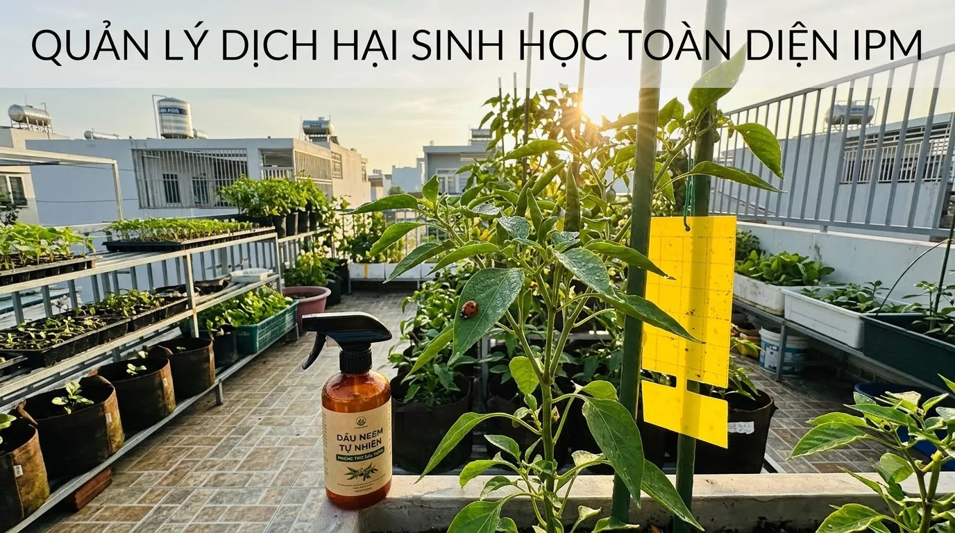 Mô hình quản lý dịch hại sinh học tổng hợp IPM an toàn cho sức khỏe