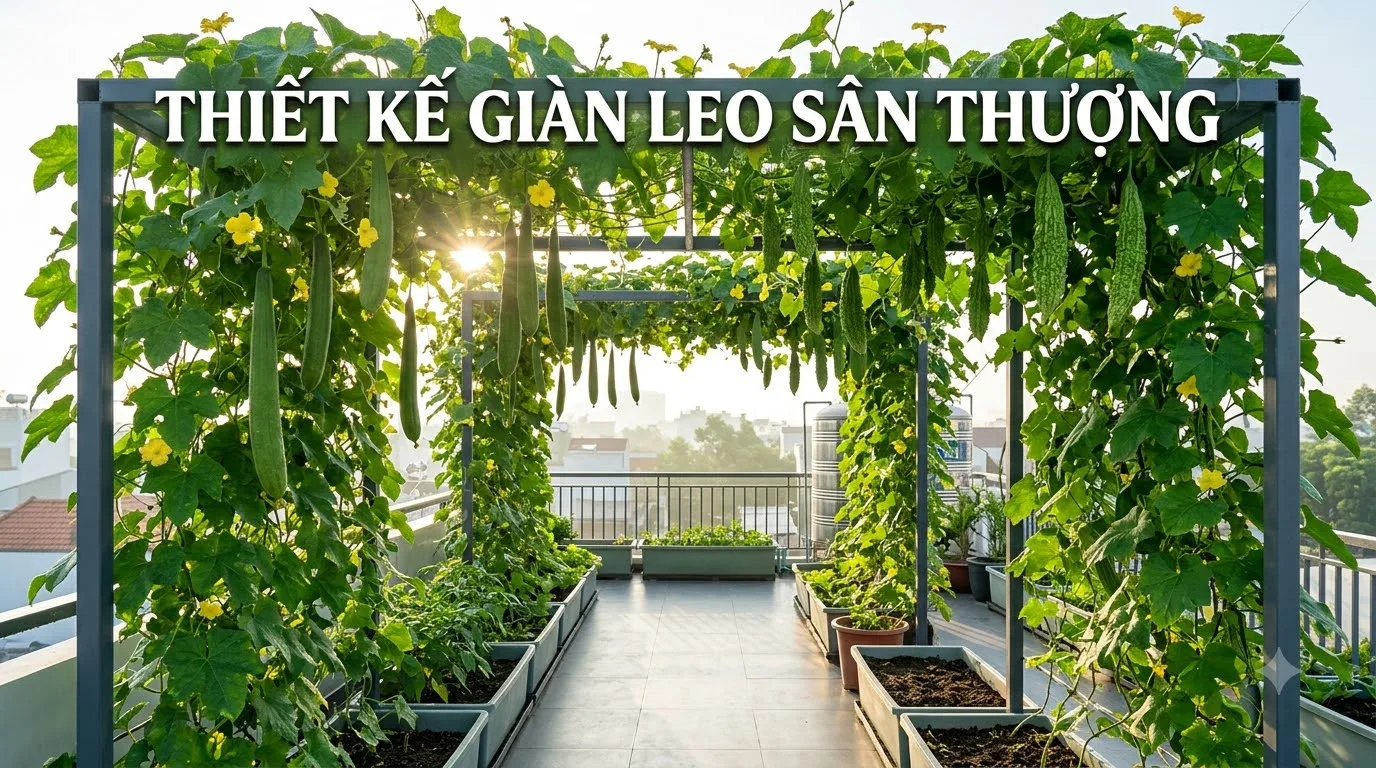 Thu hoạch rau xà lách sạch rễ trắng tinh từ trụ khí canh sân thượng