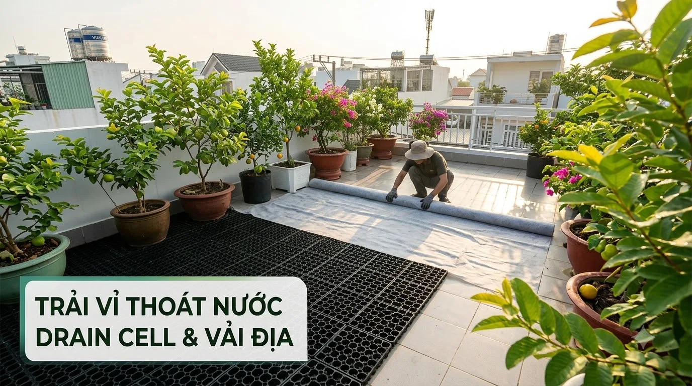 Cấu tạo và đặc tính kỹ thuật vượt trội của Vỉ thoát nước sàn Plastic Drain Cell ngầm chống ngập